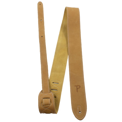 Sandlewood Deluxe Soft Italian Garment Leather Guitar Strap