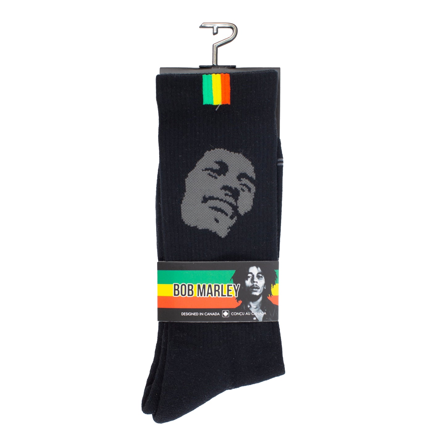 BOB MARLEY SILHOUETTE BLACK CREW, 1 PAIR