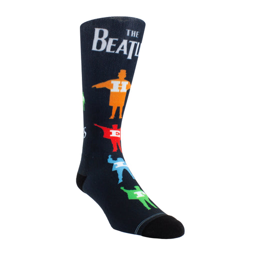 THE BEATLES HELP MULTI COLOR SILHOUETTE SOCKS, 1 PAIR