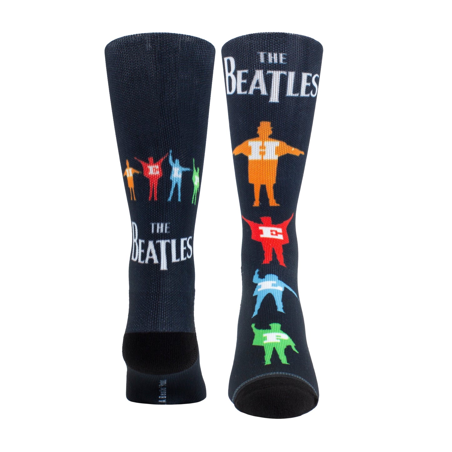 THE BEATLES HELP MULTI COLOR SILHOUETTE SOCKS, 1 PAIR