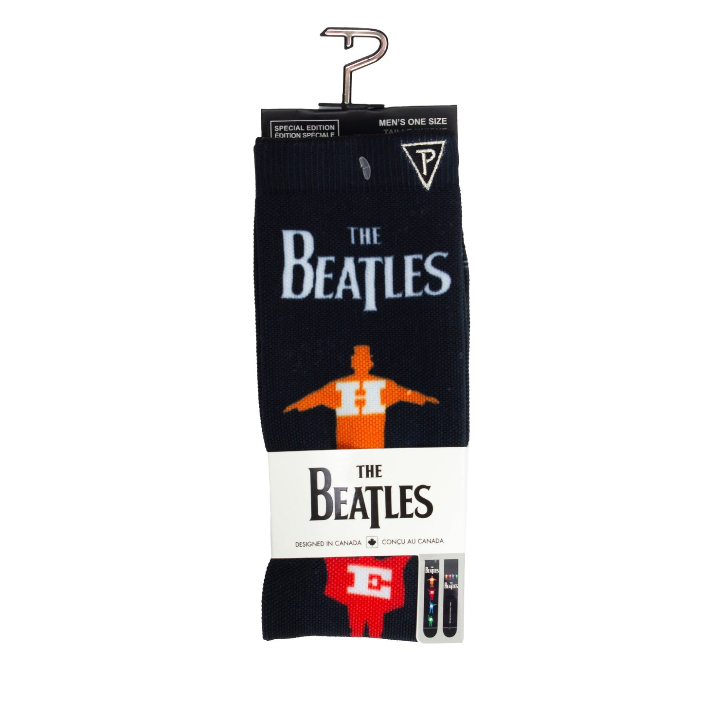 THE BEATLES HELP MULTI COLOR SILHOUETTE SOCKS, 1 PAIR