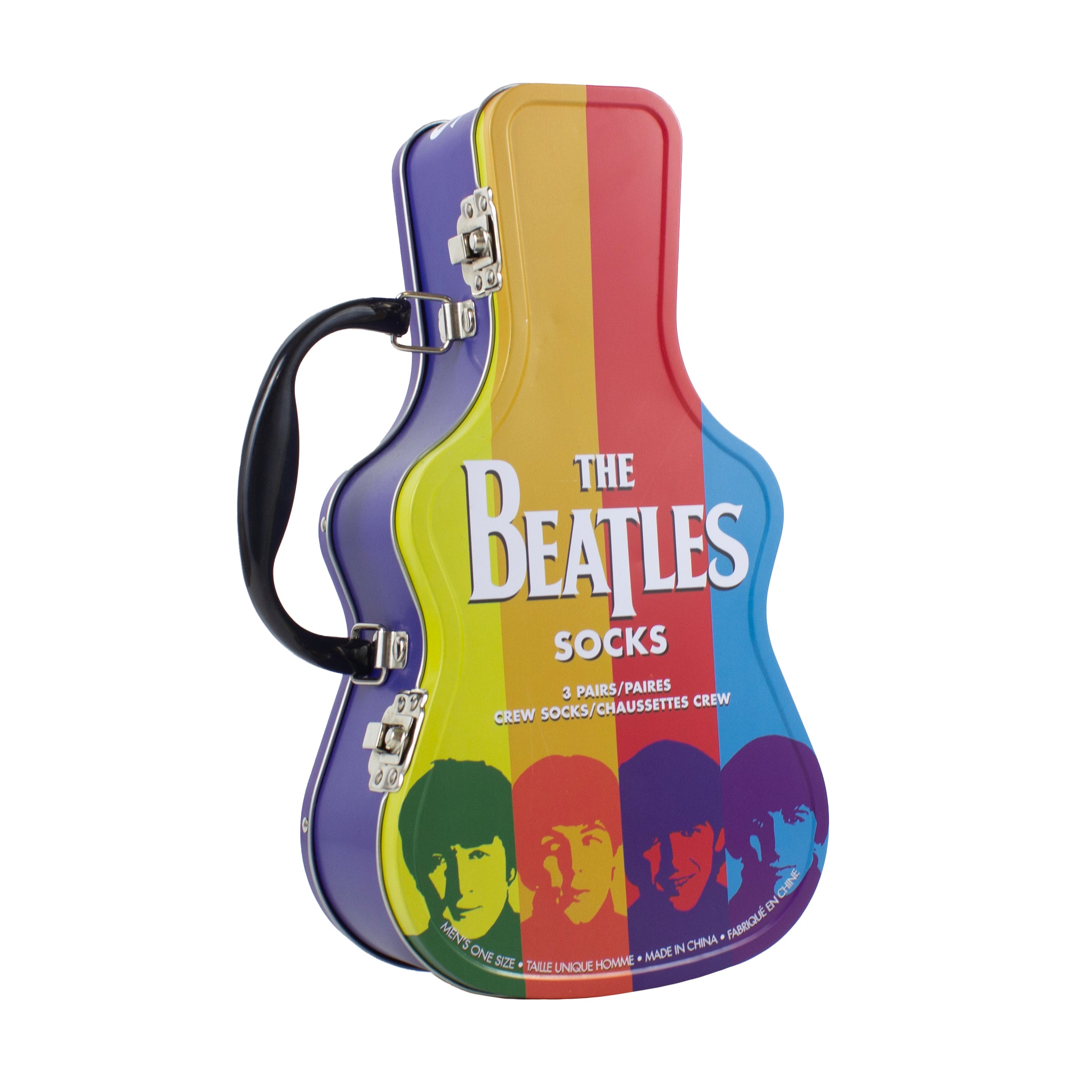 THE BEATLES GUITAR TIN SOCK BOX, 3 PAIR – Perri's Corporation