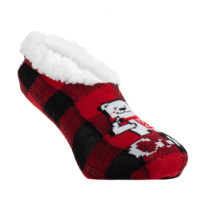COKE POLAR BEAR FUZZY NON-SLIP GRIPPERS, WOMEN'S 1 PAIR