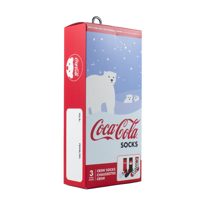 COCA COLA POLAR BEARS&nbsp;GIFT BOX, 3 PAIR