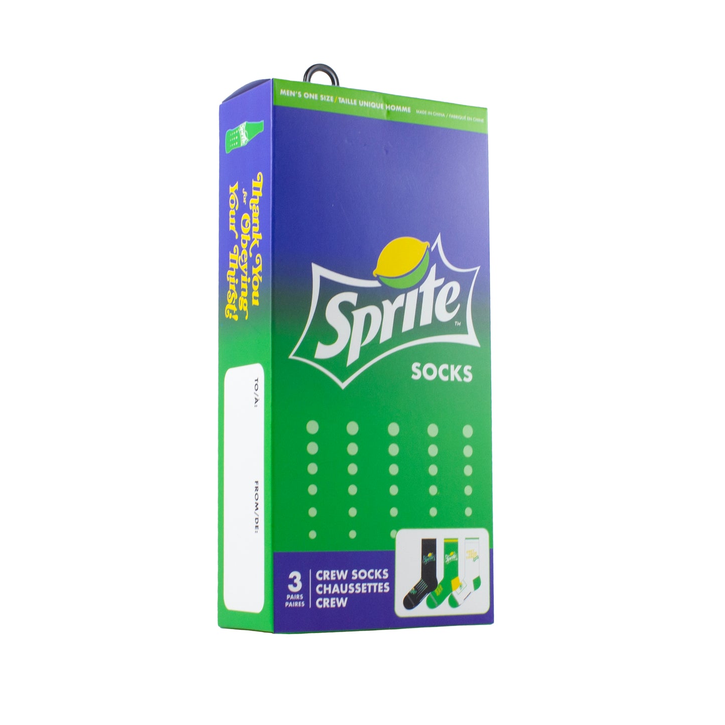SPRITE GIFT BOX, 3 PAIR