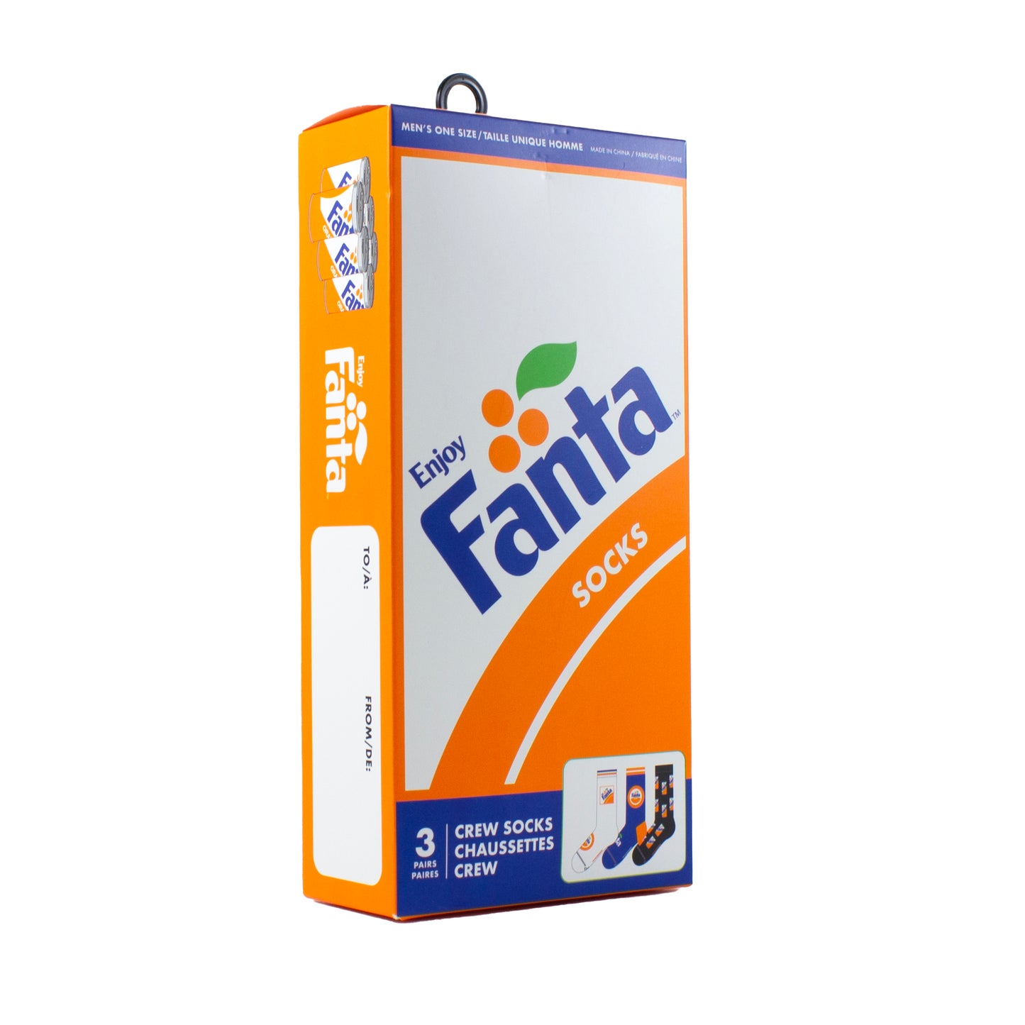FANTA LOGO & CAN GIFT BOX, 3 PAIR