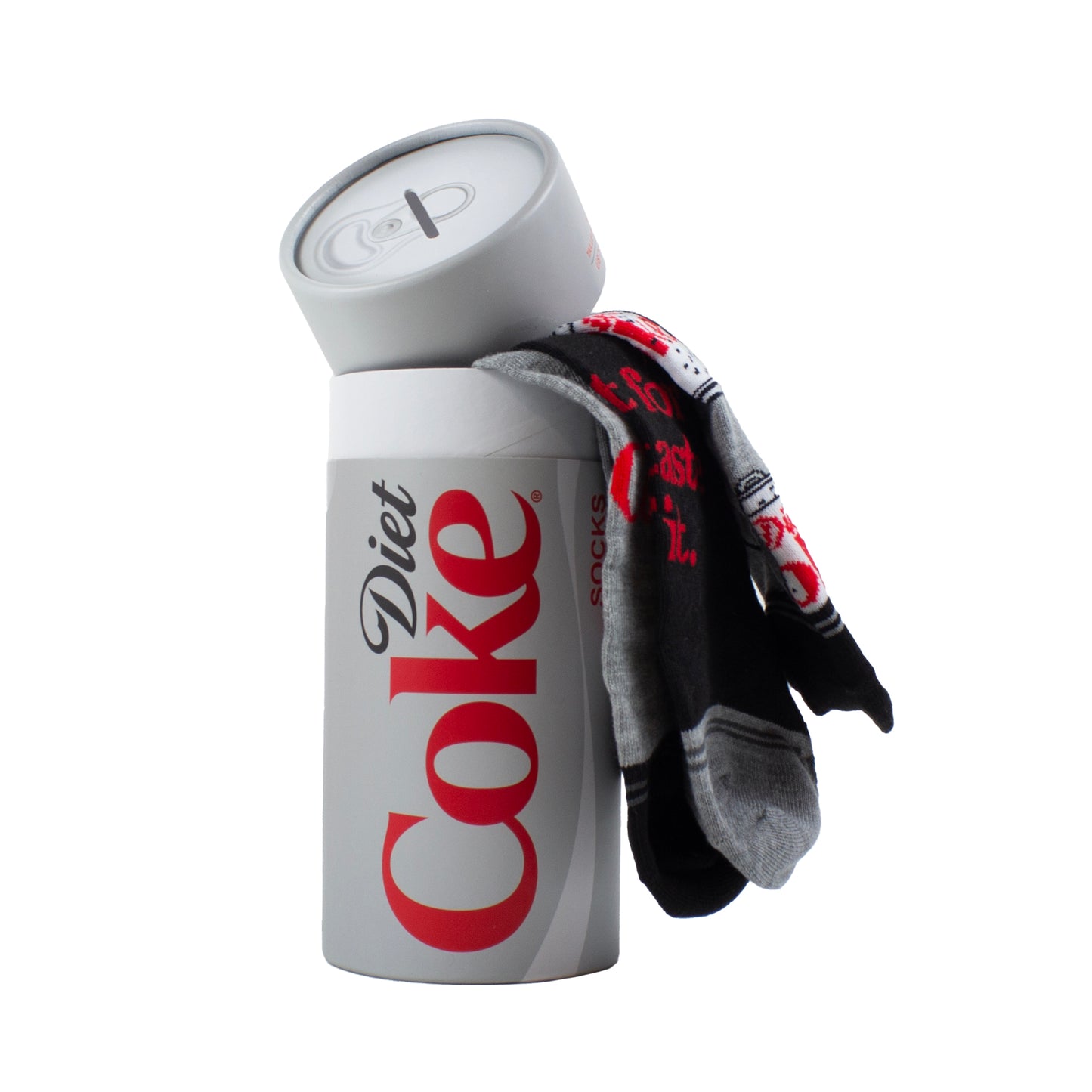 DIET COKE TUBE GIFT BOX, 3 PAIR
