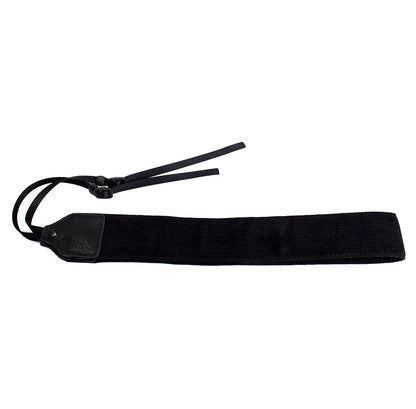 Black corduroy camera strap.