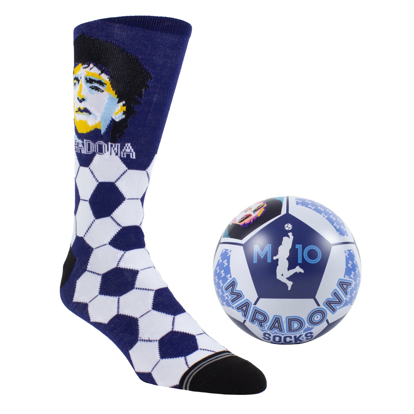 MARADONA SOCK-ER BALL TIN, 1 PAIR