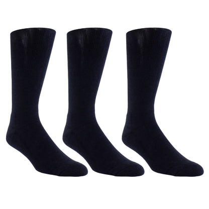 PERRI’S SOCKS™ EVERYDAY MENS CLASSIC CUSHION SOLE - COTTON CREW, 3PAIR