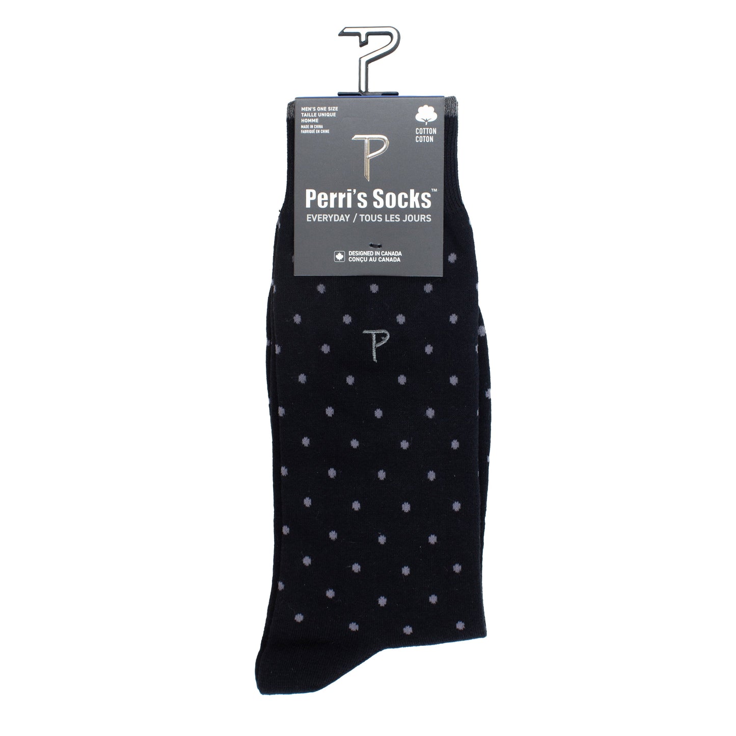 PERRI’S SOCKS™ EVERYDAY MEN'S DRESS CREW, 1PAIR