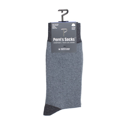 PERRI'S EVERYDAY MENS COTTON CREW, 1PR