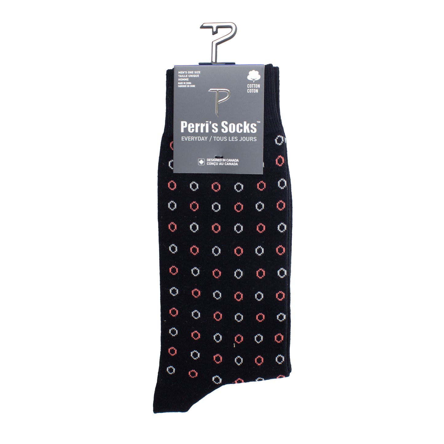 PERRI'S EVERYDAY MENS COTTON CREW, 1PR