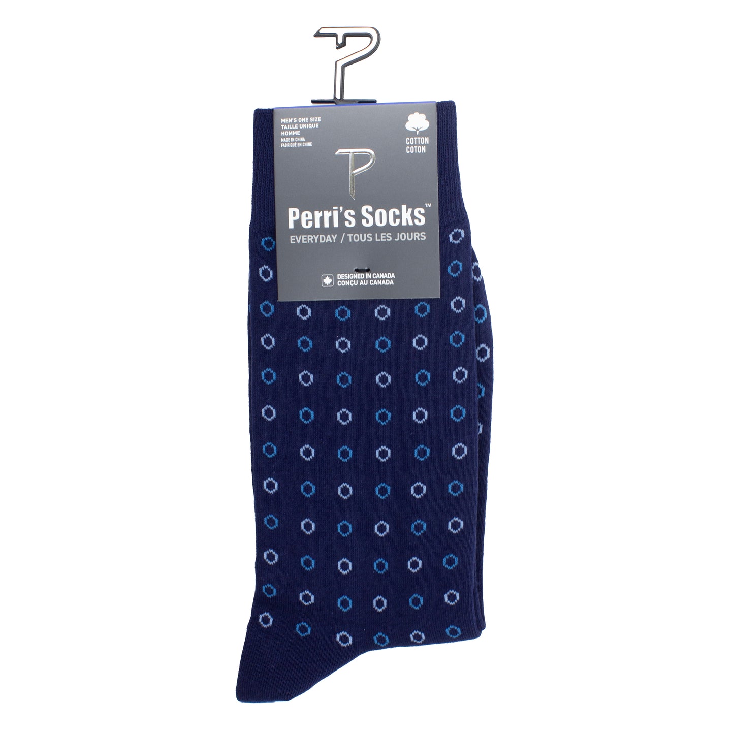 PERRI'S EVERYDAY MENS COTTON CREW, 1PR