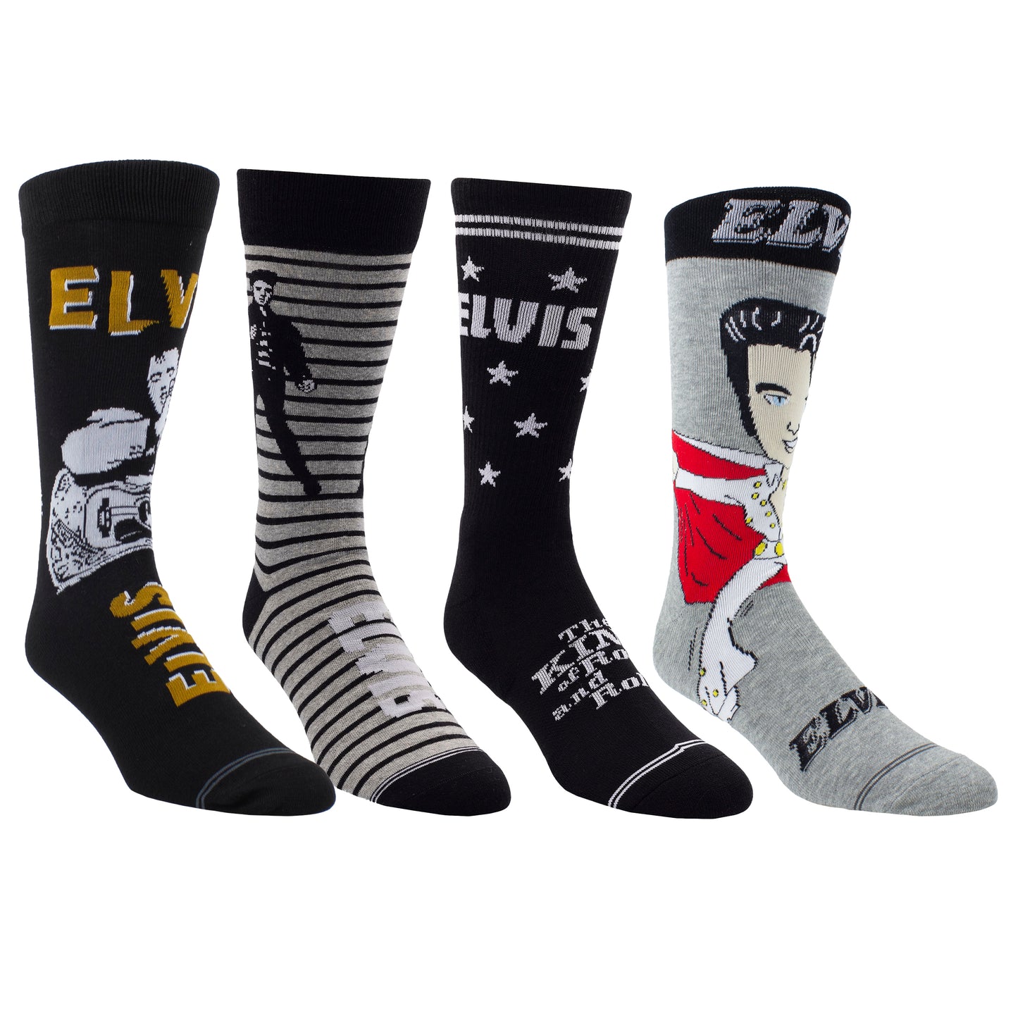 ELVIS SUPER FAN SOCK BUNDLE, 4PAIRS
