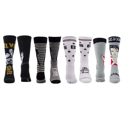 ELVIS SUPER FAN SOCK BUNDLE, 4PAIRS