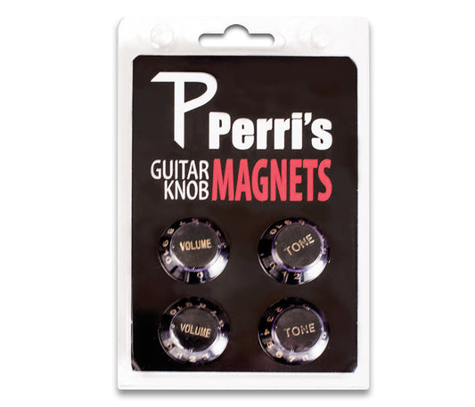 Black Guitar Knob Fridge Magnets