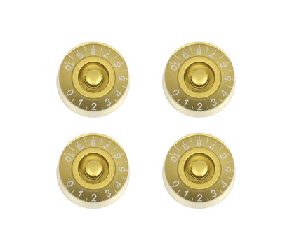 4 pack of Guitar Knob Magnets In Gold