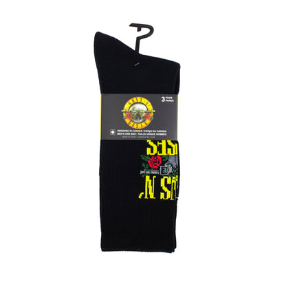 GUNS N' ROSES ASSORTED CREW, 3PAIR
