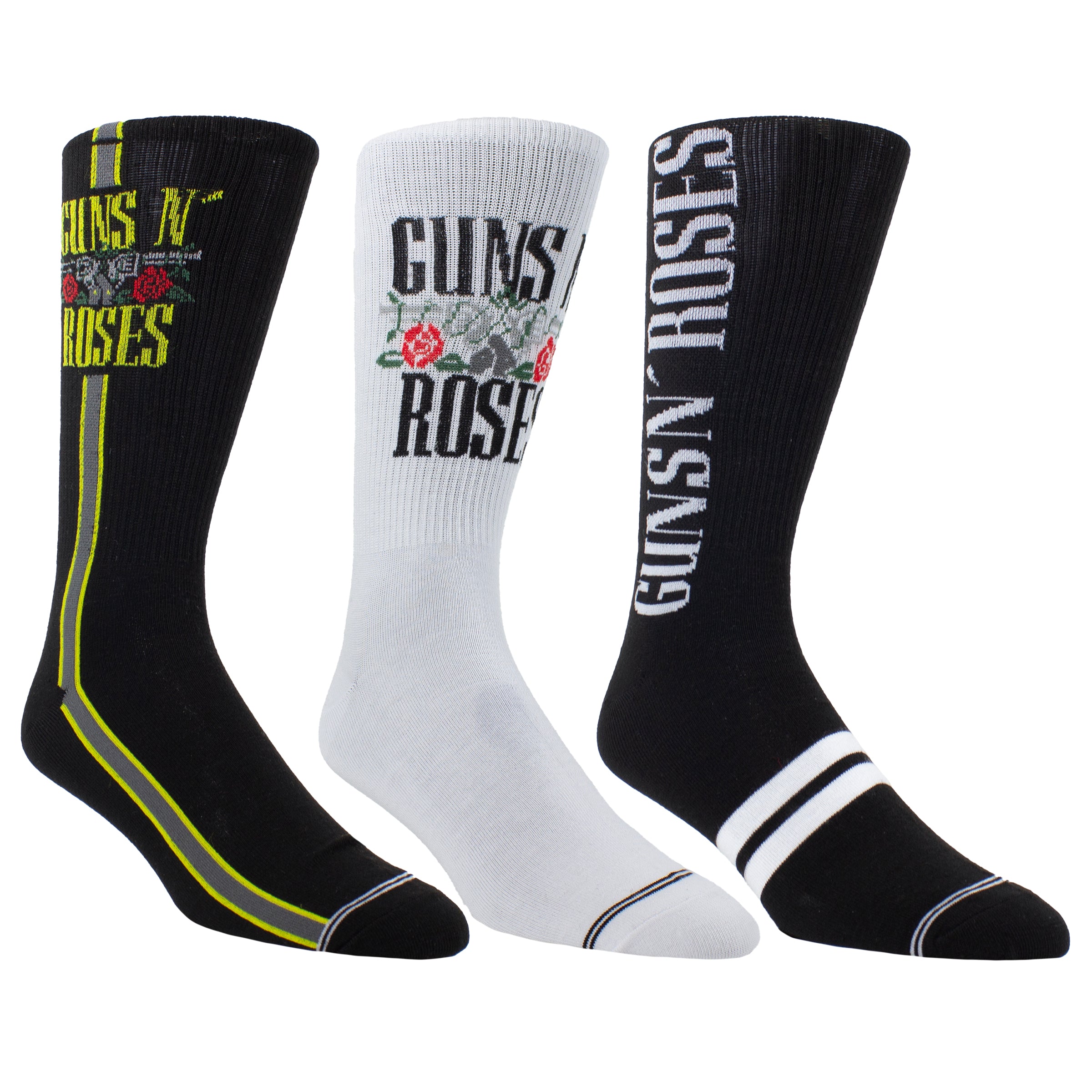 GUNS 'N ROSES GUITAR TIN SOCK BOX, 3 PAIR – Perri's Corporation