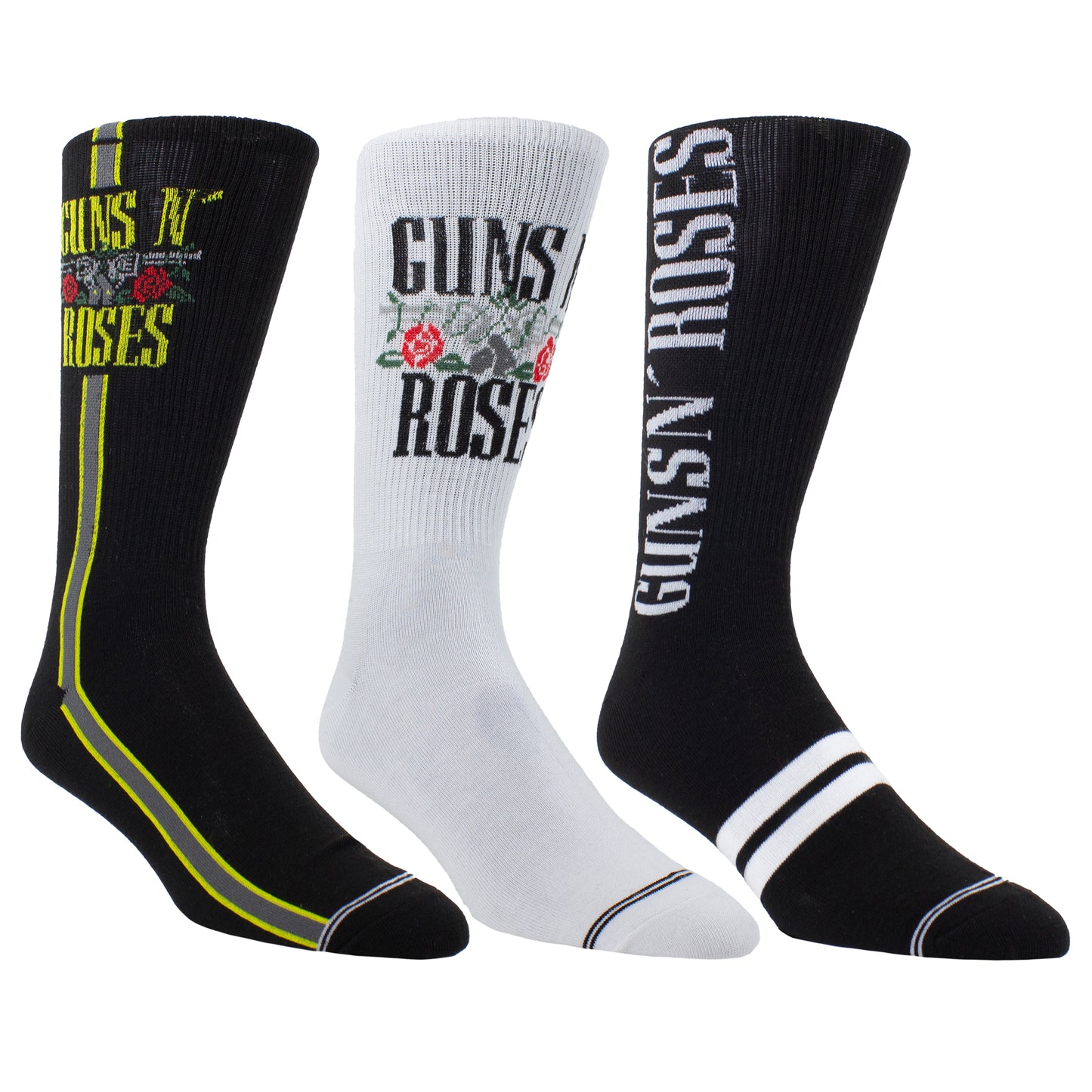 GUNS ’N ROSES GUITAR TIN SOCK BOX, 3 PAIR