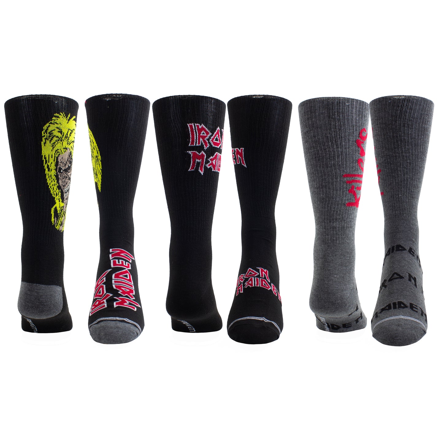 IRON MAIDEN GUITAR TIN SOCK BOX, 3 PAIR