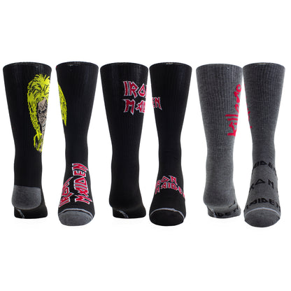 IRON MAIDEN GUITAR TIN SOCK BOX, 3 PAIR