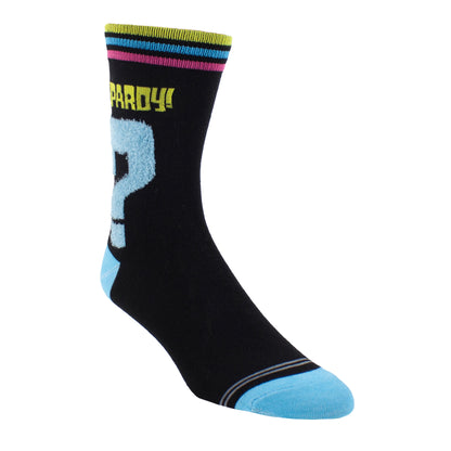 JEOPARDY FLUFFY QUESTION MARK WOMEN’S CREW, 1 PAIR