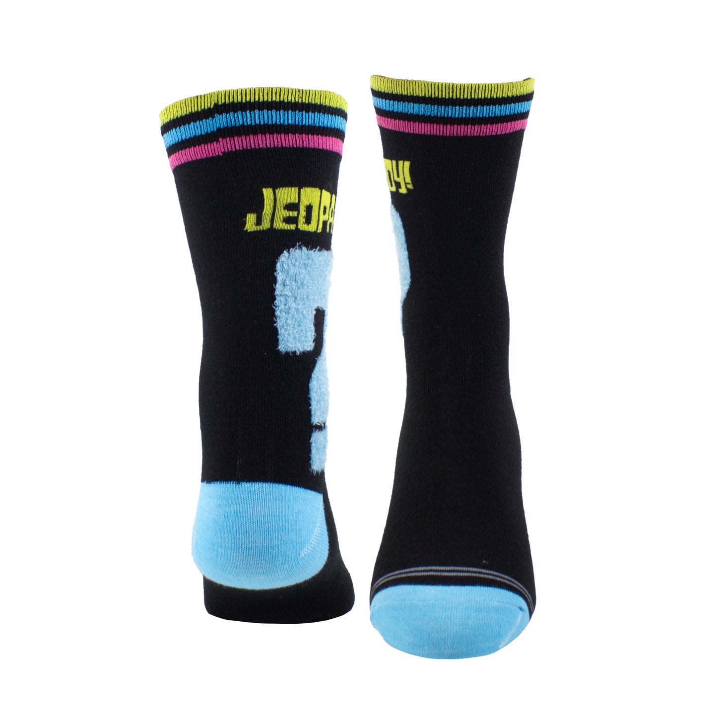 JEOPARDY FLUFFY QUESTION MARK WOMEN’S CREW, 1 PAIR