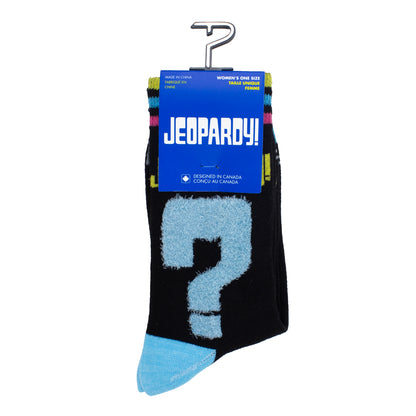 JEOPARDY FLUFFY QUESTION MARK WOMEN’S CREW, 1 PAIR
