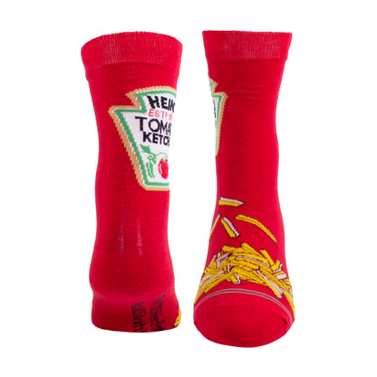 HEINZ TOMATO KETCHUP 'N FRIES WOMEN’S CREW , 1 PAIR