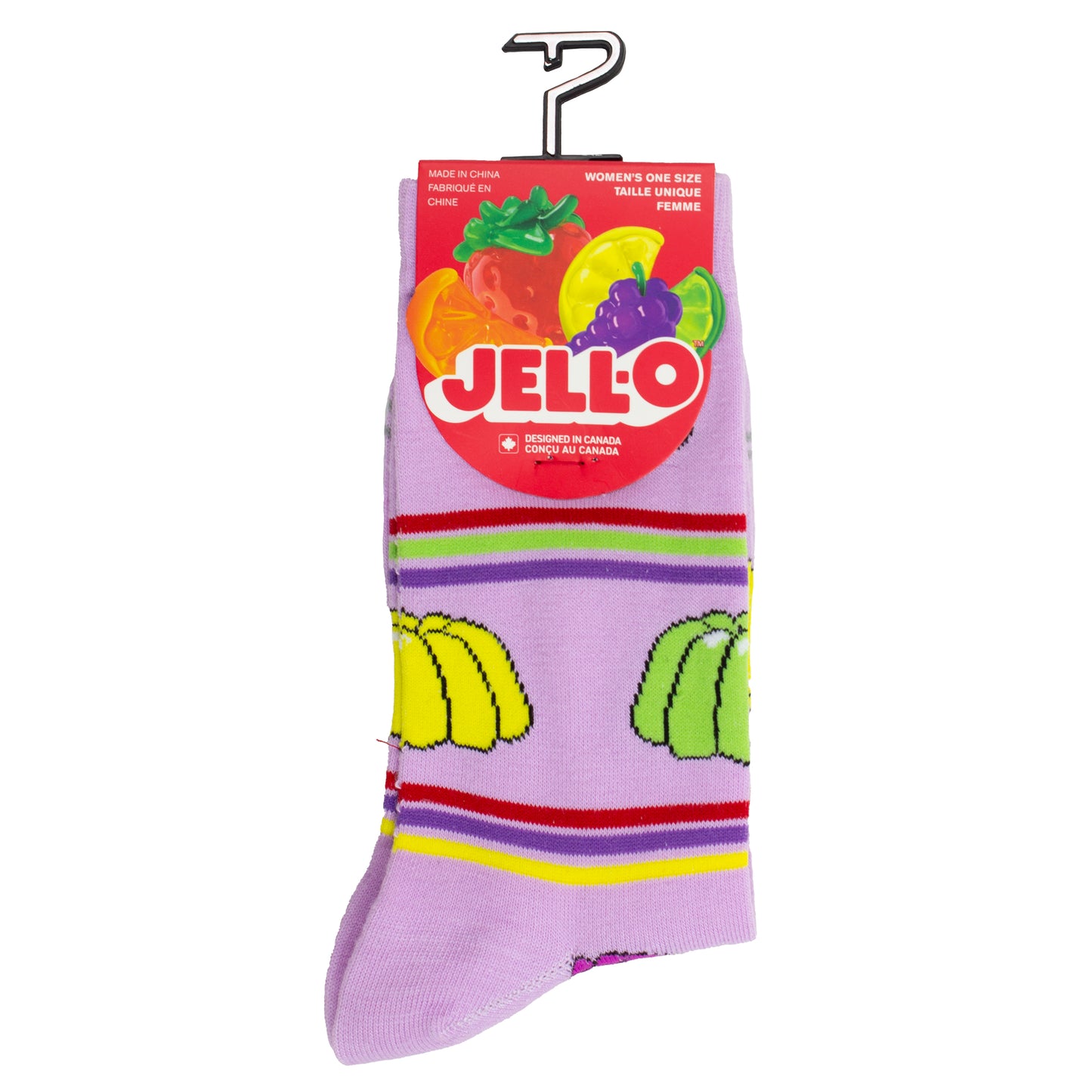 JELL-O STRIPES WOMEN’S CREW , 1 PAIR