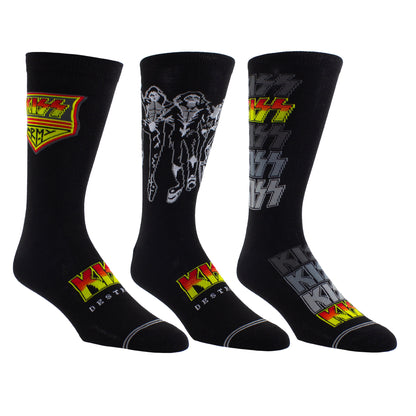 KISS GUITAR TIN SOCK BOX, 3 PAIR