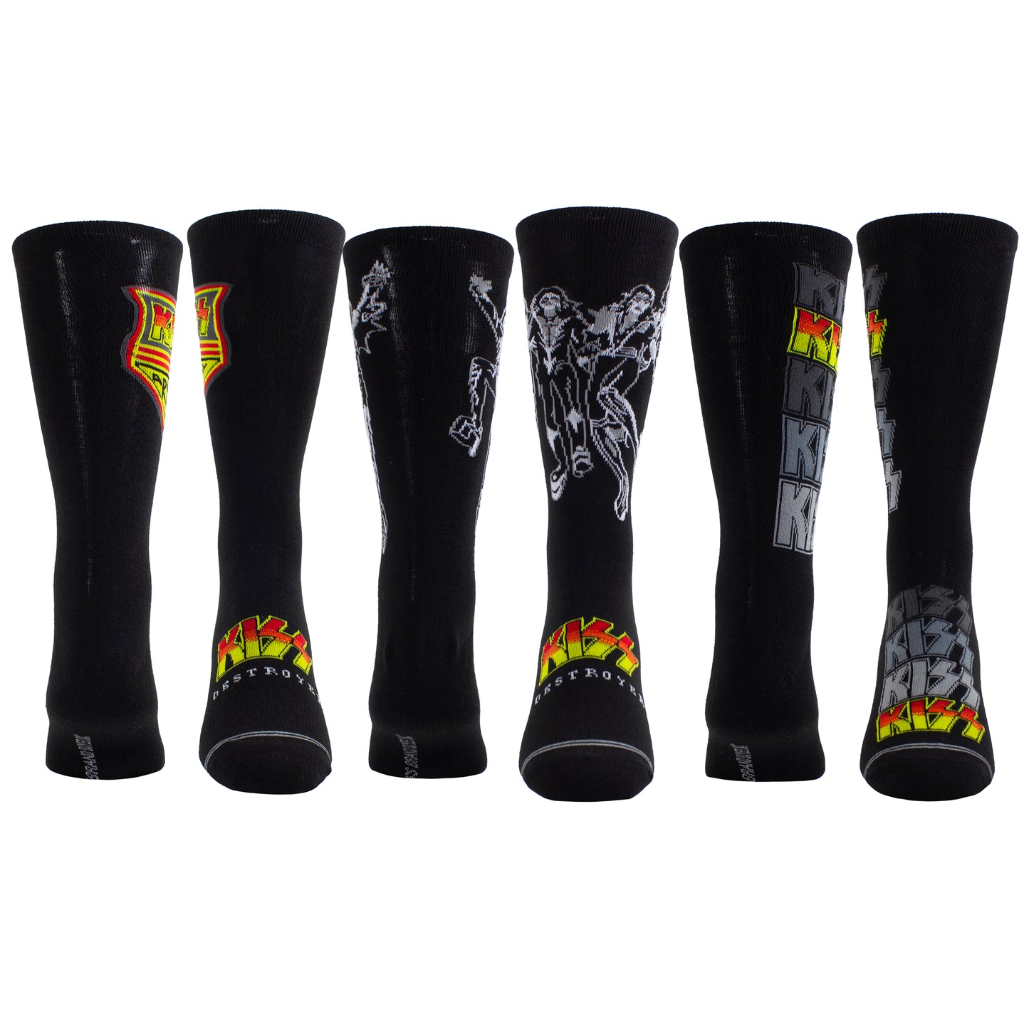 KISS GUITAR TIN SOCK BOX, 3 PAIR