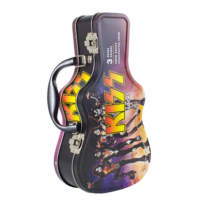 KISS GUITAR TIN SOCK BOX, 3 PAIR