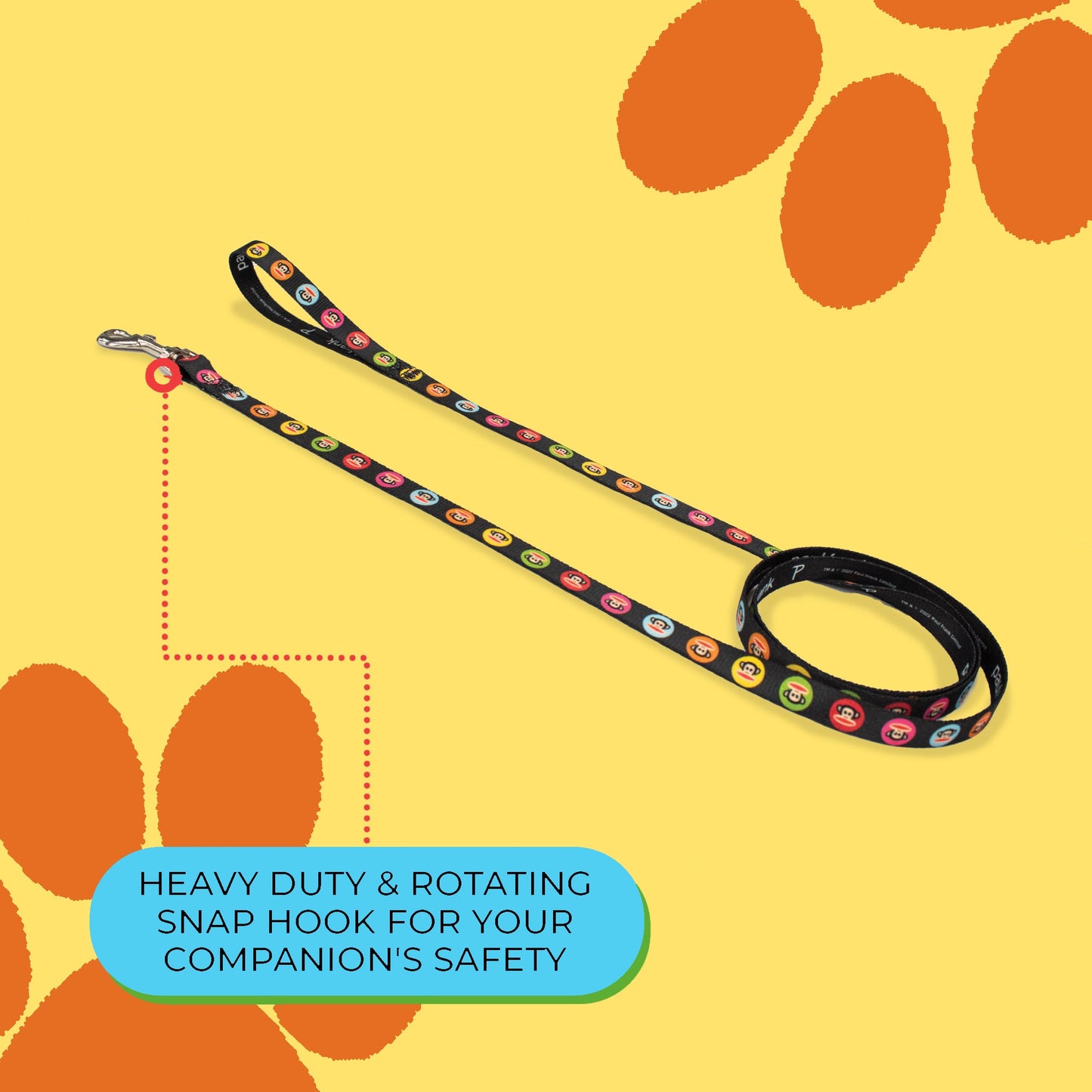 Perri's Pet Products, dog leash, paul frank colourful circles