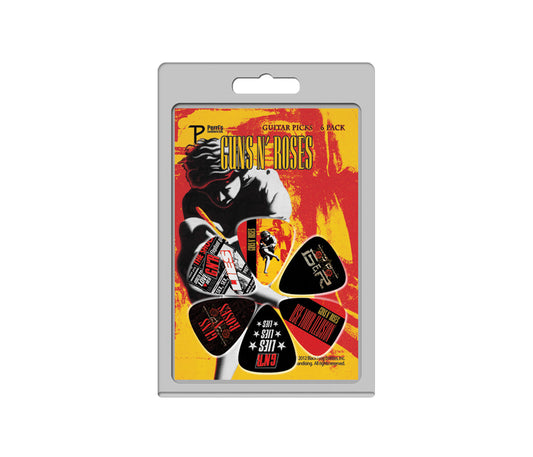 6 Pack Guns N’ Roses Official Licensing Variety Pack Guitar Picks