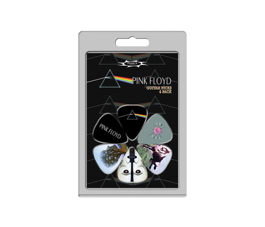 6 Pack Pink Floyd Official Licensing Variety Pack Guitar Picks