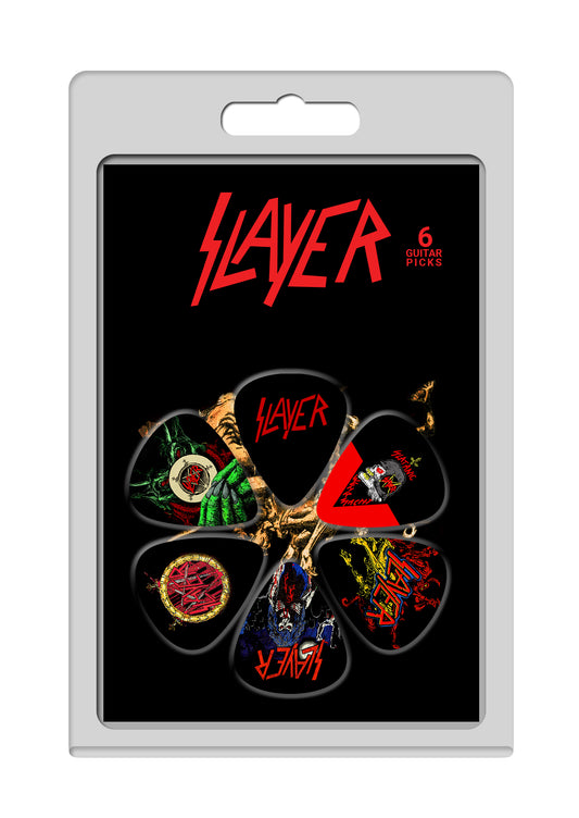 SLAYER 6 Pack Official Licensing Guitar Picks