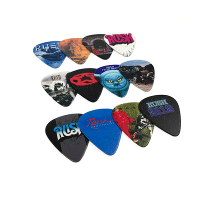 12 Pack Rush Official Licensing Variety Pack Guitar Picks