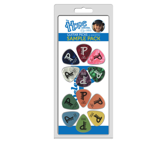 The Hope Collection 12 Pack Sampler Celluloid / Delrin Guitar Picks