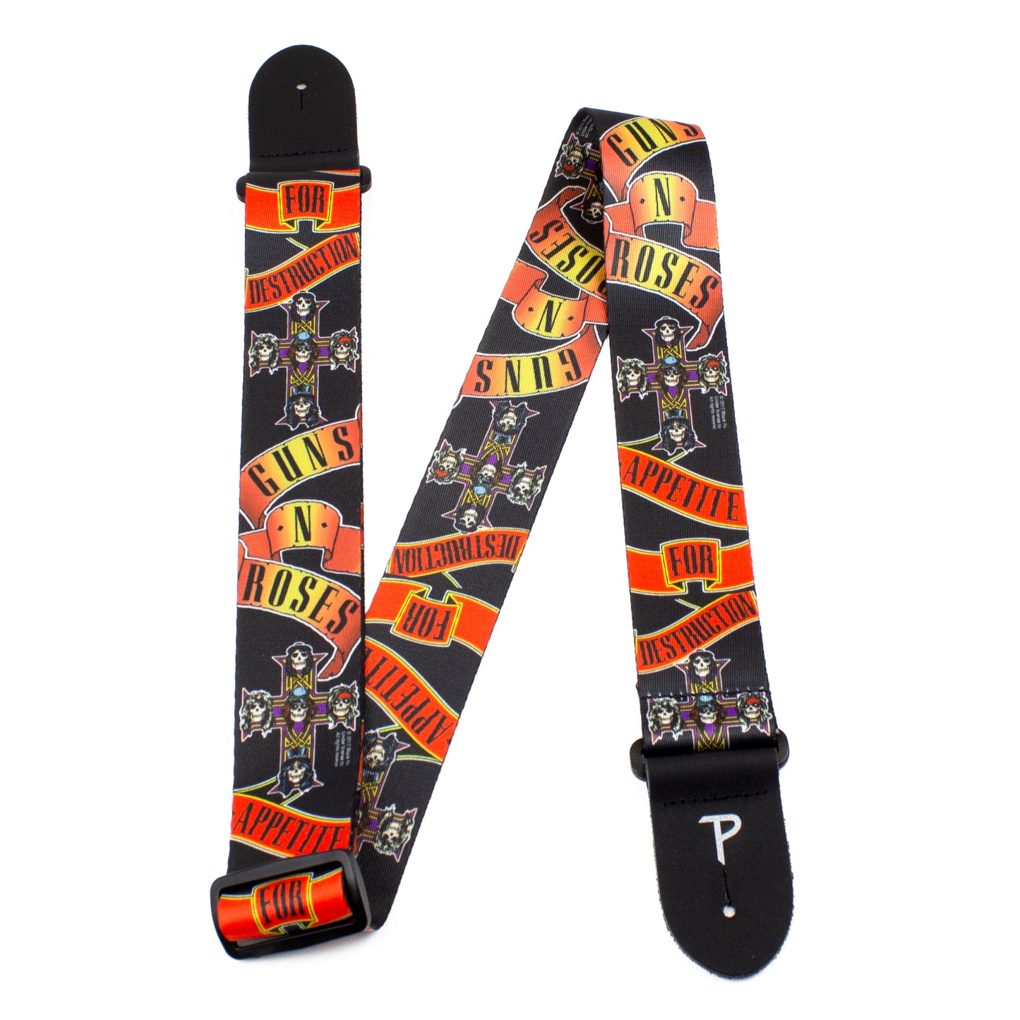 GUNS N ROSES APPETITE FOR DESTRUCTION POLYESTER GUITAR STRAP
