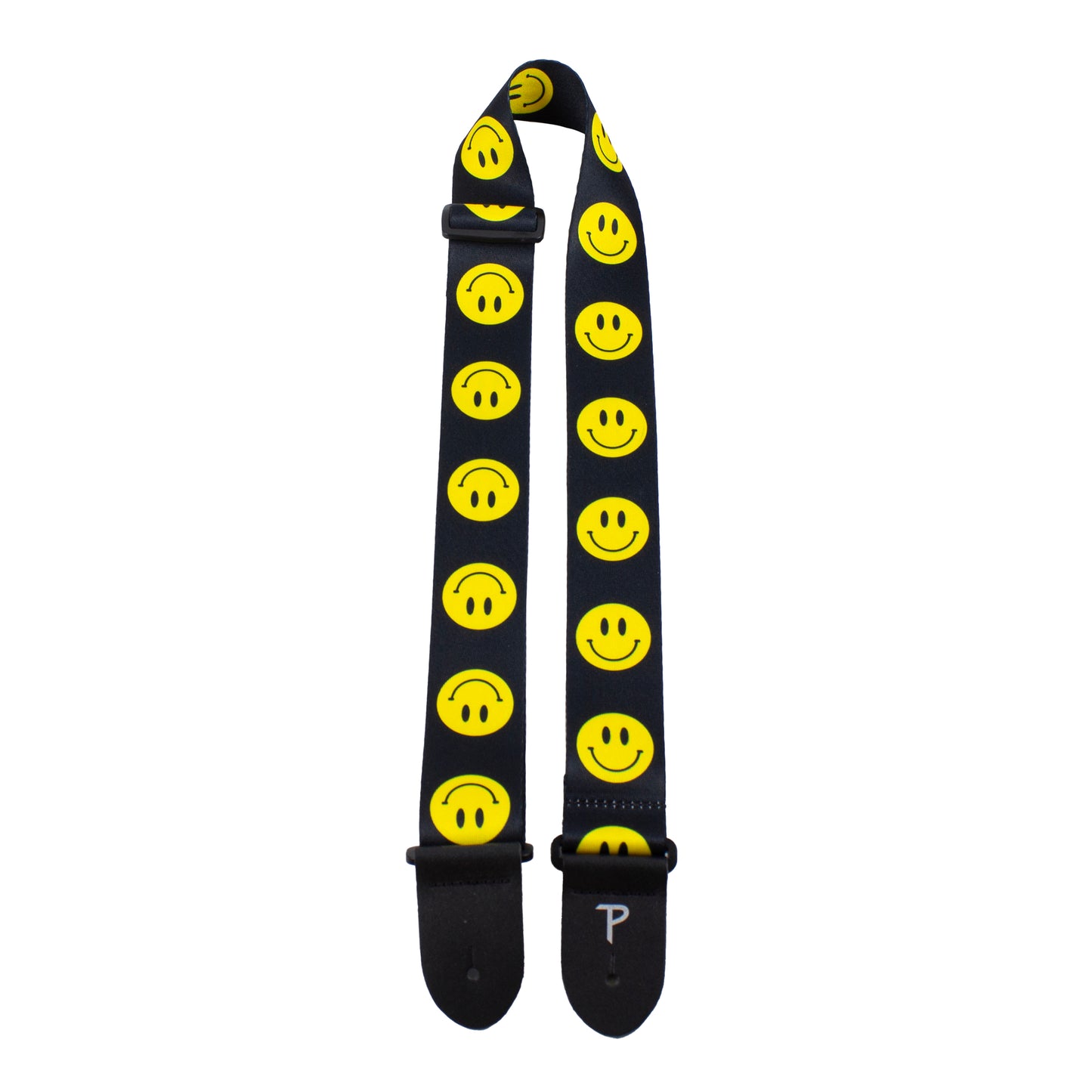 SMILEY FACES HOPE COLLECTION DESIGN POLYESTER GUITAR STRAP