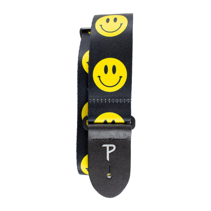 SMILEY FACES HOPE COLLECTION DESIGN POLYESTER GUITAR STRAP