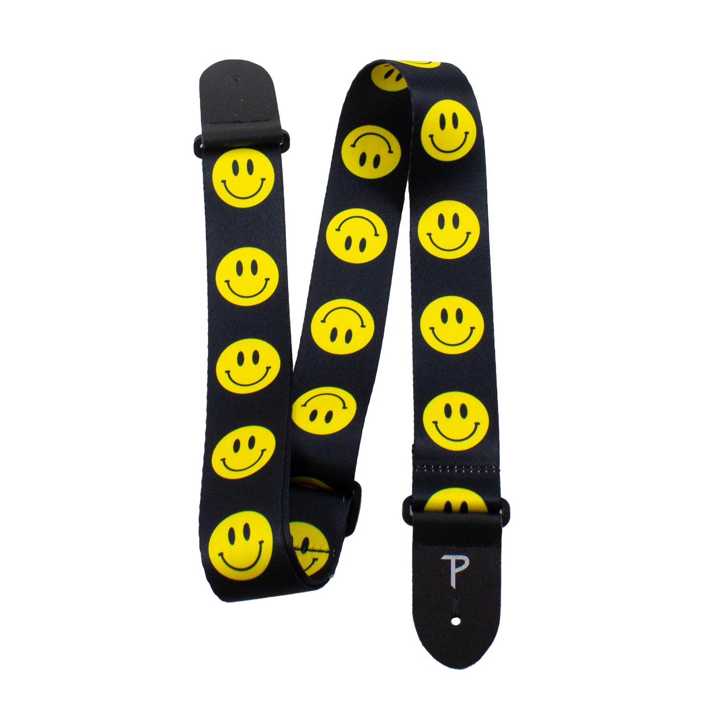 SMILEY FACES HOPE COLLECTION DESIGN POLYESTER GUITAR STRAP