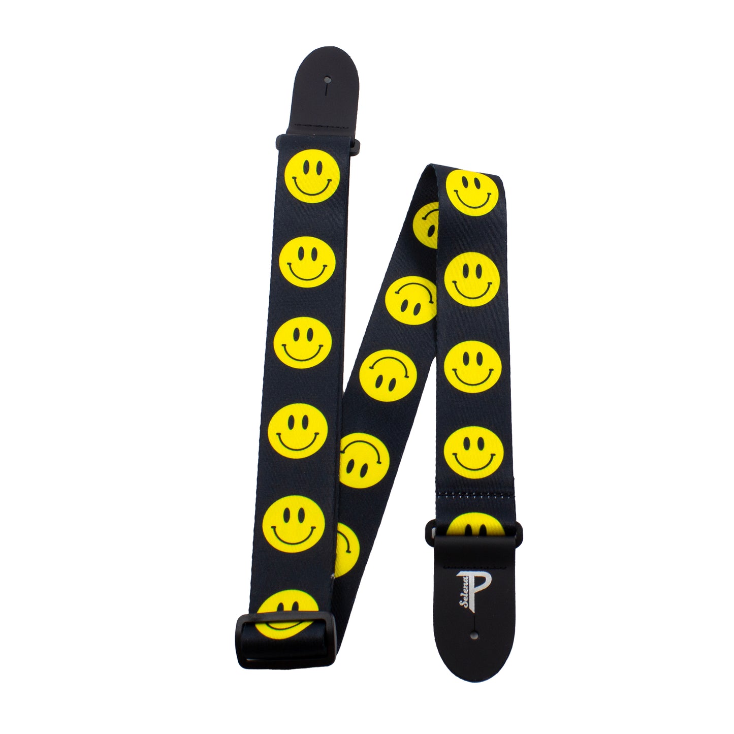 SMILEY FACES HOPE COLLECTION DESIGN POLYESTER GUITAR STRAP