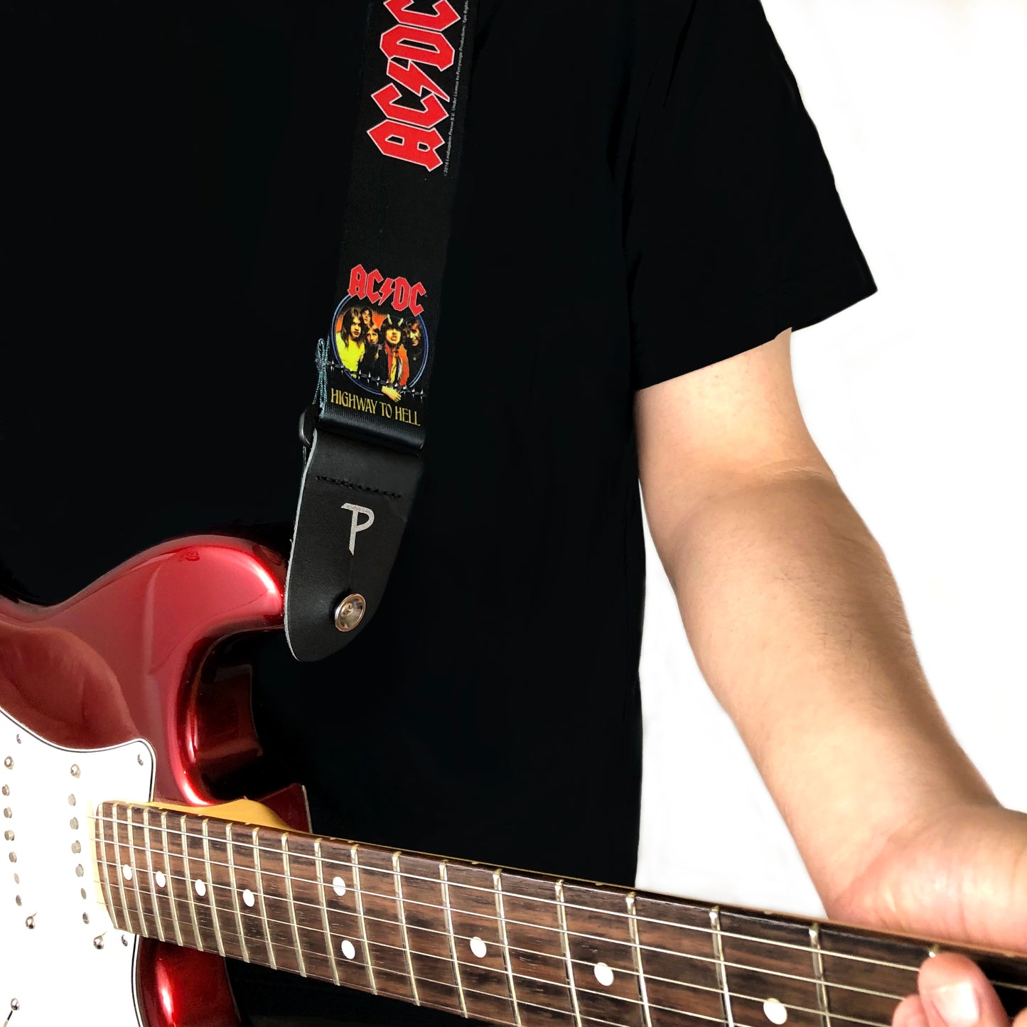 AC/DC HIGHWAY TO HELL POLYESTER GUITAR STRAP