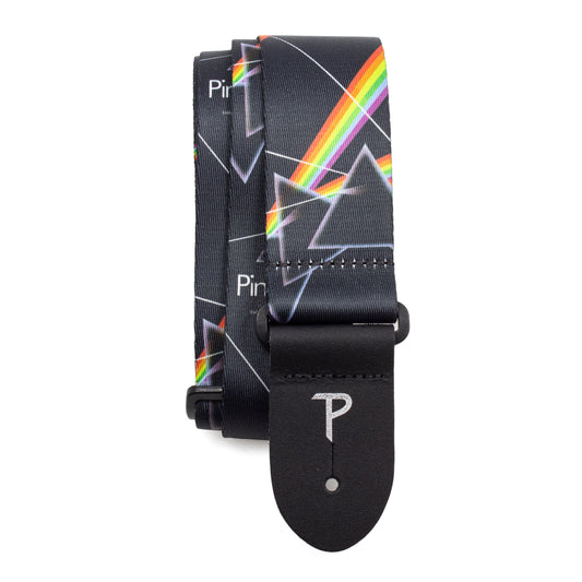 PINK FLOYD DARK SIDE OF THE MOON ALLOVER POLYESTER GUITAR STRAP