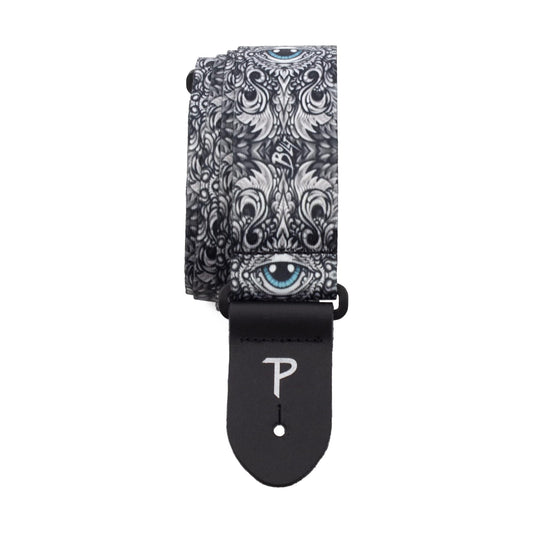 DAVID BOLLT BLUE EYE POLYESTER GUITAR STRAP