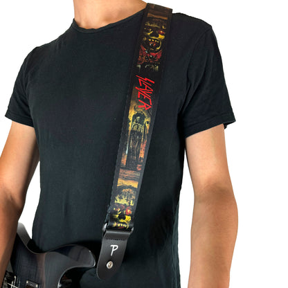 SLAYER SEASONS IN THE ABYSS POLYESTER GUITAR STRAP